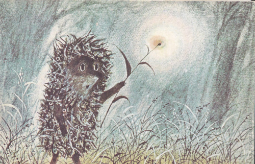 sovietpostcards:  Hedgehog in the Fog postcard