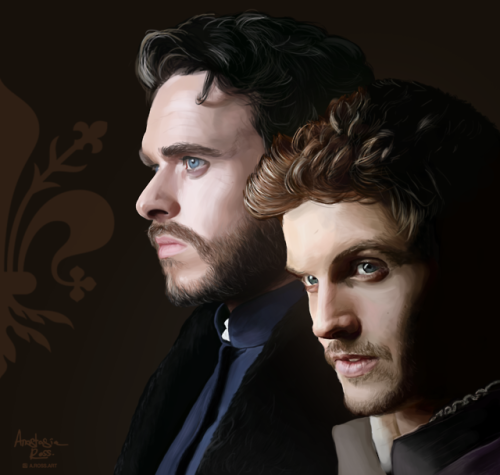 Medici&rsquo;s Legacy. An illustration I did of Cosimo (Richard Madden) &amp; his grandson L