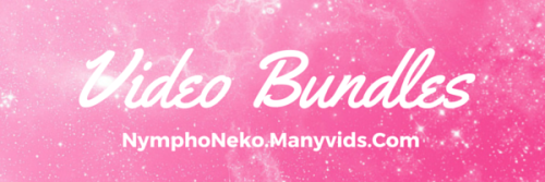 nympho–neko:  Sex Tape Video Bundle Now’s your chance to get all of my sex tapes for a fraction of the cost it would be to purchase individually!  This bundle will be available on my Manyvids store exclusively, so don’t miss out!  When you get