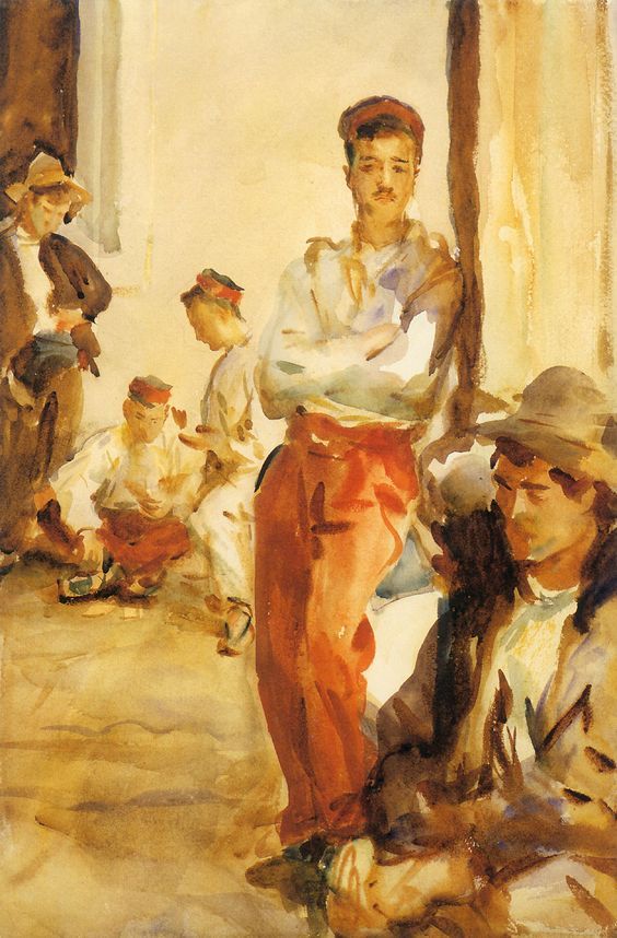   John Singer Sargent, “Spanish Soldiers,”  
