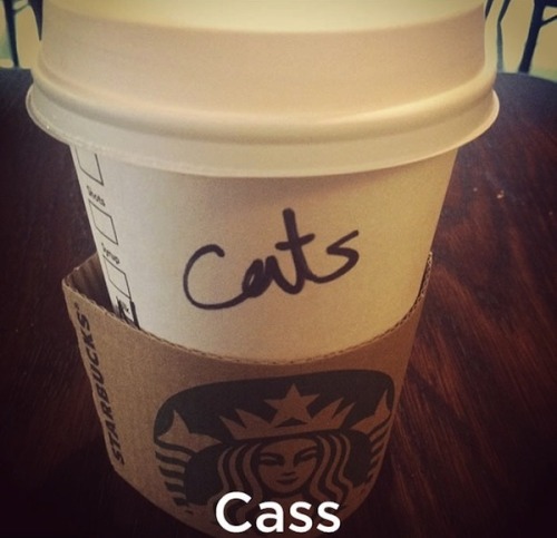 leandraholmes:  easy-breezy-beautiful-fangirl:  flomation:  dinobearthemighty:  swiggitysweedom:  A collection of badly misspelled names from Starbucks   I’m actually laughing. Virginia.  [source1 source2]  FUCKING LOST IT AT CLINT AND LOKI  Going