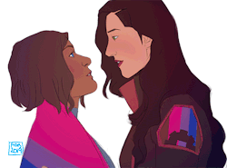 plastic-pipes:  still learning, this is a little rough but not too bad for an early go lol Anyway, obligatory Korrasami drawing for the month c:    patreon || twitter || instagram || ko-fi   