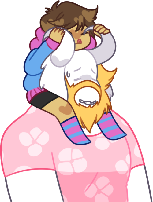 koteosa:  Frisk being carried/held by random other characters because I dunno 