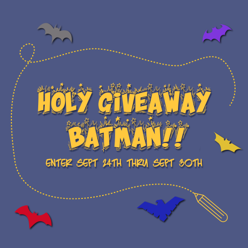 holycoloringzine:Holy Giveaway Batman!!We’re so excited to announce we will be giving away physical 