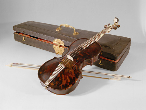 Violin, ca. 1749Wenzel Kowanski (Vienna)- Materials: Body: Tortoise shell • Parts: Ivory- Strin