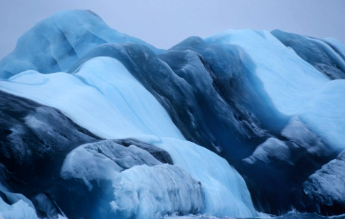 XXX nubbsgalore:  striped icebergs form as meltwater photo