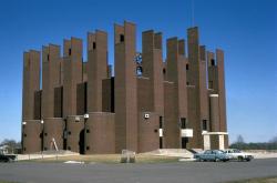 germanpostwarmodern:Cathedral Church of Christ the King (1967-69) in Portage, MI, USA, by Irving W. Colburn &amp; Associates