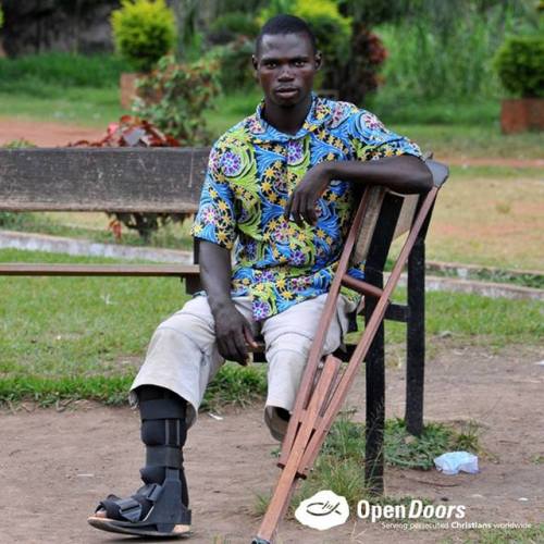 When rebels attacked Quanizolo’s church in the Central African Republic, his leg was shattered