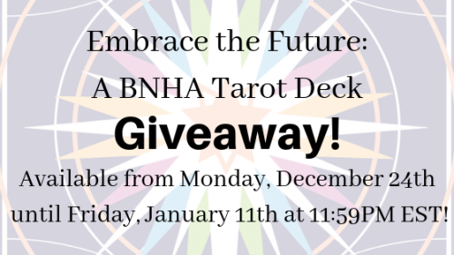 bnha-tarot-project: BNHA TAROT GIVEAWAY!Hello everyone and happy Christmas Eve to those who celebrat