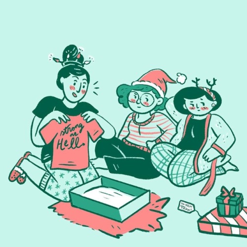 Merry Christmas and happy holidays from the River Valley gang! #rvbs #webcomic #christmas #illustrat