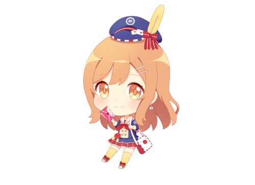 Hanamaru, my fav Aqours girl ///I think a mail set for LLSIF would be really cute, I hope they make 