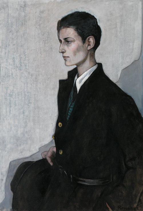 bluecrowcafe:Romaine Brooks, ‘Peter (A Young English Girl)’ (1923–24), oil on canv