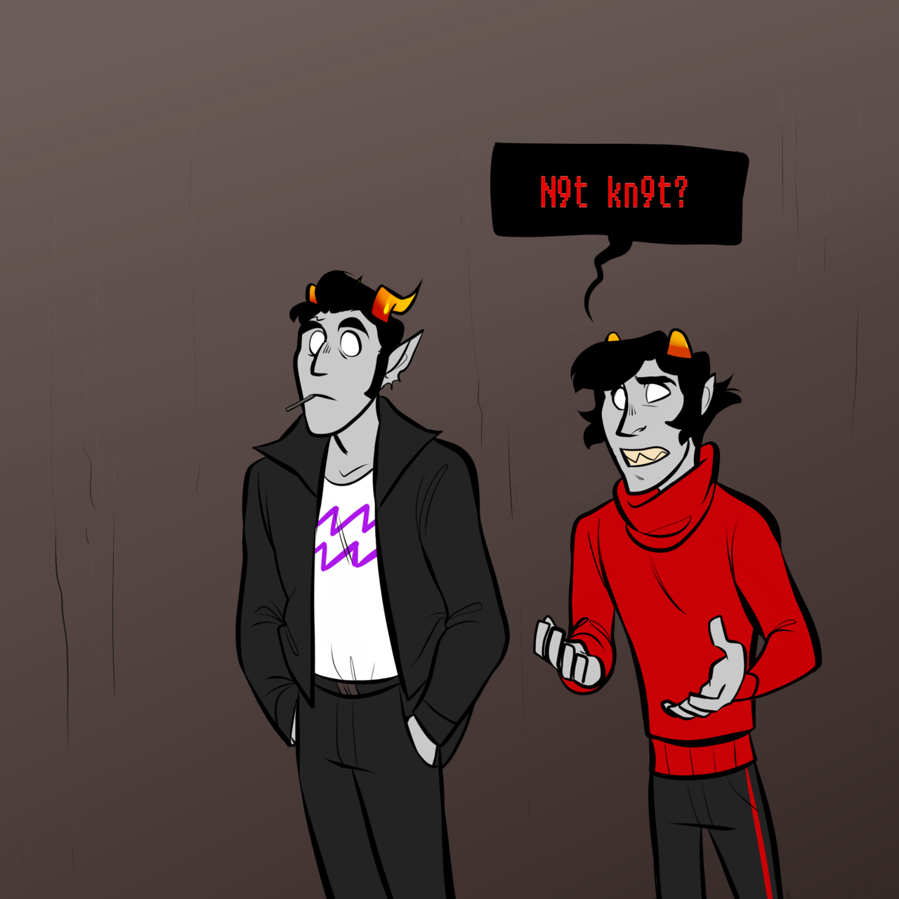 thistlesnroses: Kankri calm down, you just gotta knot blow up.  Referenced from the