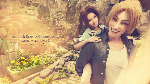 Elmyra & #Aerith Gainsborough[~ TOOLS ~]- XNALara Posing Studio 11.8.9- Blender 2.91 - Adobe Pho