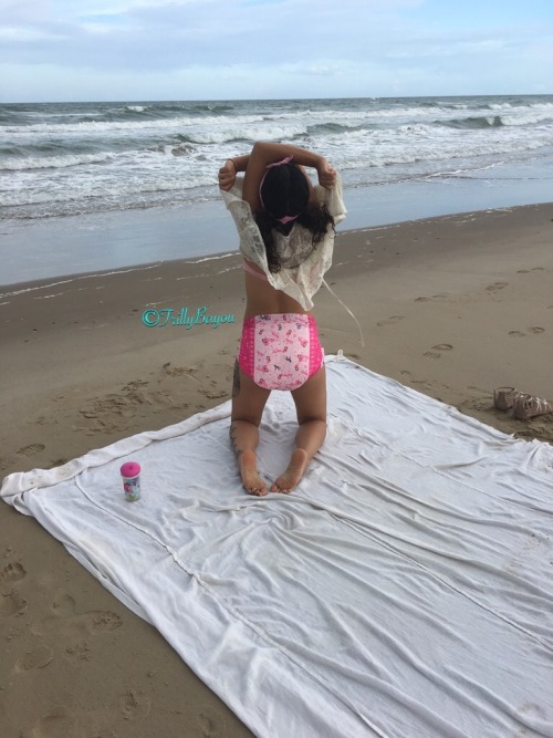 Getting caught playing on the beach 