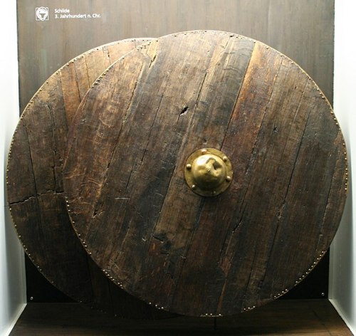 worldhistoryfacts:Two wooden shields dating to the 3rd century CE, found at Thorsberg Moor in northe