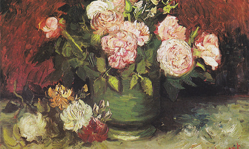 Van Gogh + flowers [8/?] ↳ PeoniesPeony symbolizes bashfulness and compassion. It can also be used t