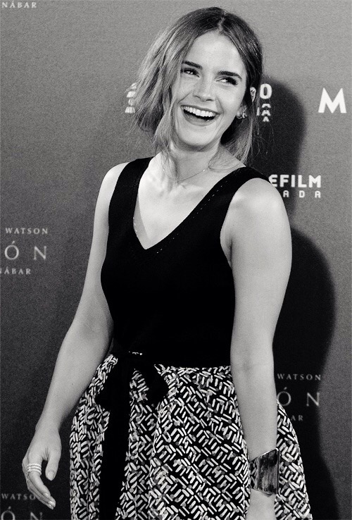Emma Watson on her second day of promotion for Regression in Madrid, yesterday