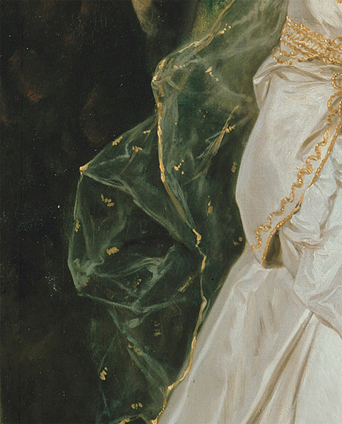 paintingses: Portrait of Lady Sunderland (details) by Joshua Reynolds (1723-1792) oil on canvas, 178