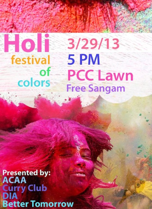 Happy Holi!! At Davidson! 