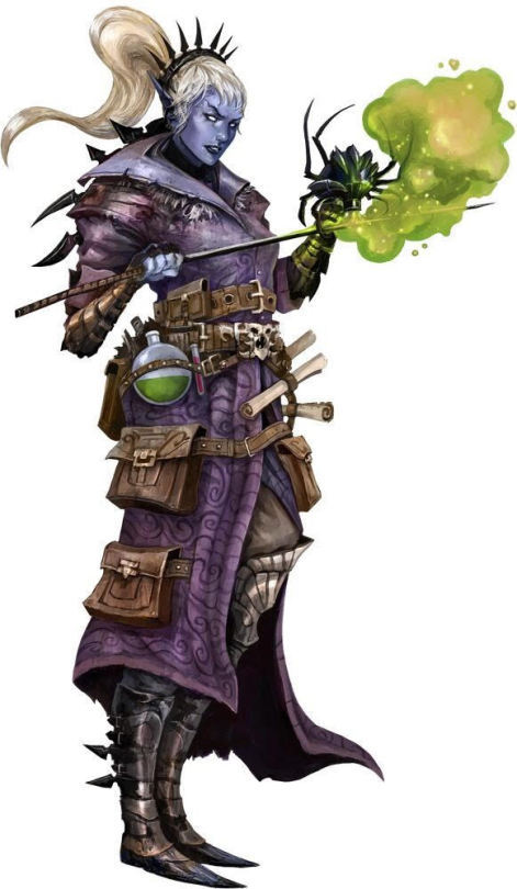 photo Orc Cleric Female alchemy domain cleric