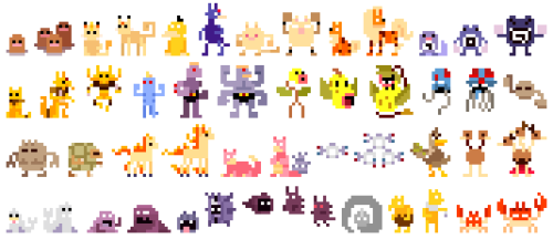 pixelatedcowboy:I did it!! I’ve pixeled the entire first gen of pokemon, all 151. I’m really happy w