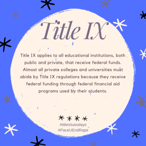 Who does Title IX apply to? 