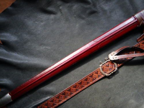 Commissioned 15th century scabbard for the Albion Munich sword.