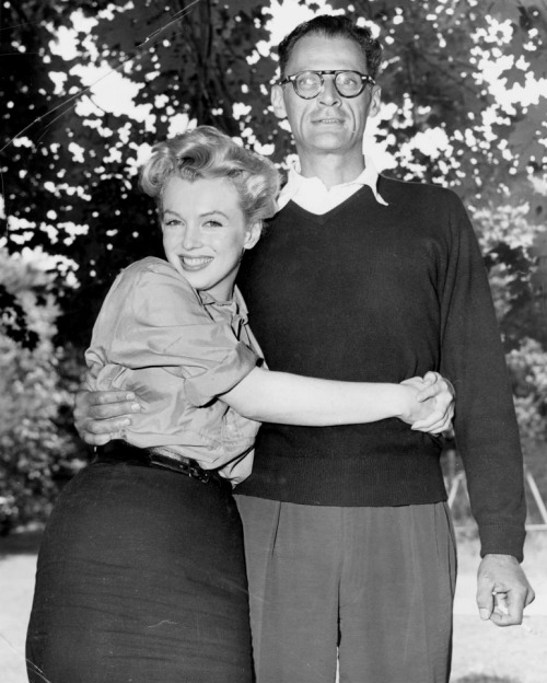 Marilyn and Arthur Miller announce their Civil Wedding at a...