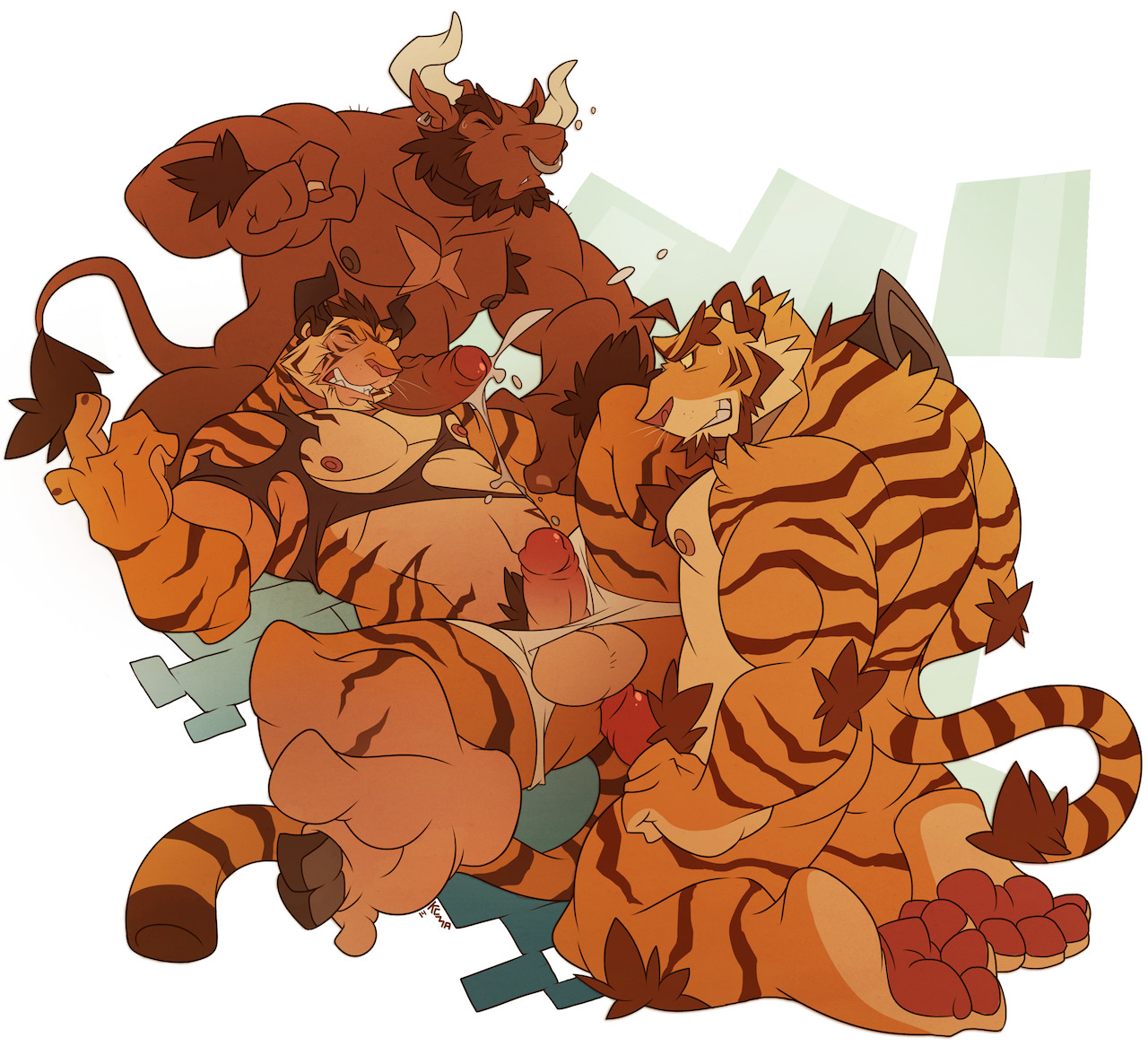 drawingkuma:  Bull &amp; Tiger TF initiation 
