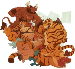 drawingkuma:  Bull & Tiger TF initiation