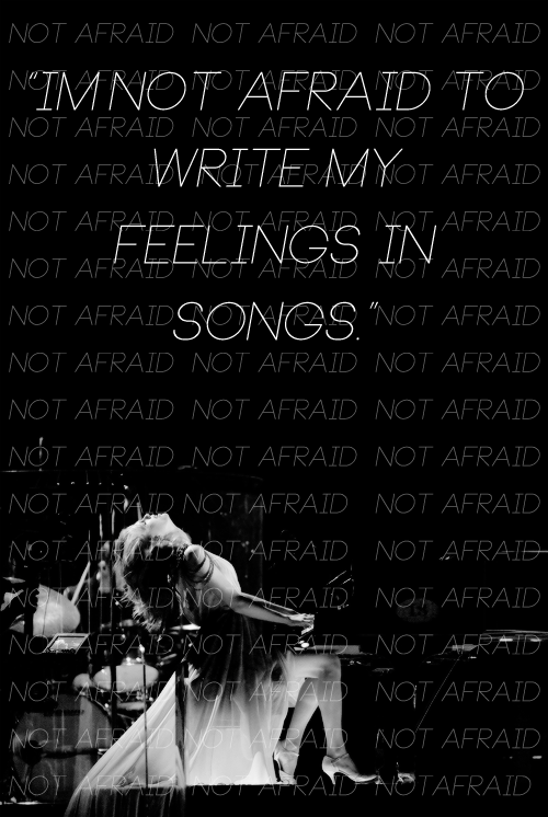 demonsandarling:  I’m not afraid to write my feelings in songs.