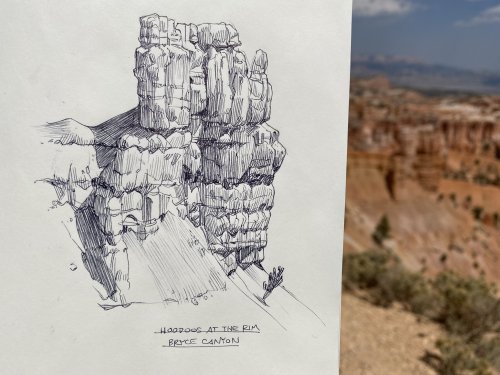 some plein air sketches from Bryce Canyon at the end of last year that I inexplicably did not post!!