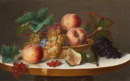 Ange Louis Guillaume Lesourd-Beauregard (1800–1873)A Pair Of Still Lifes With Fruits