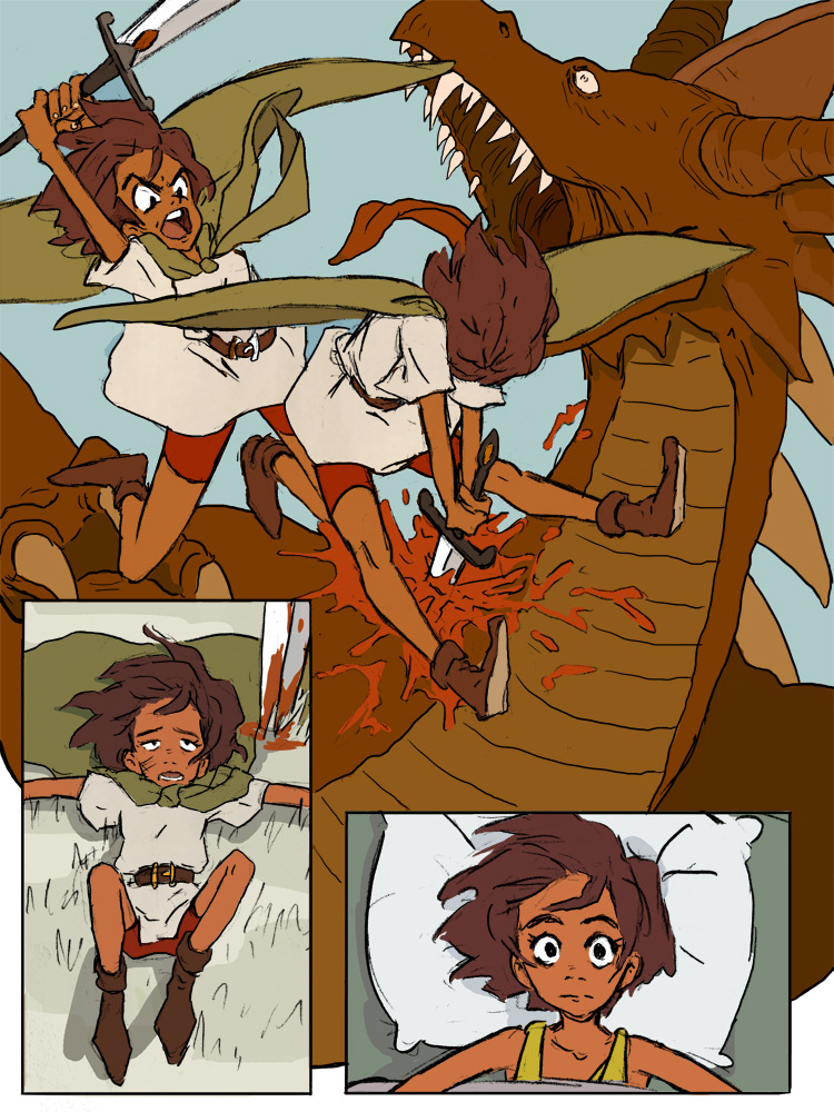 thenamesmadlibbs:  Born to Fight A short comic I made.   