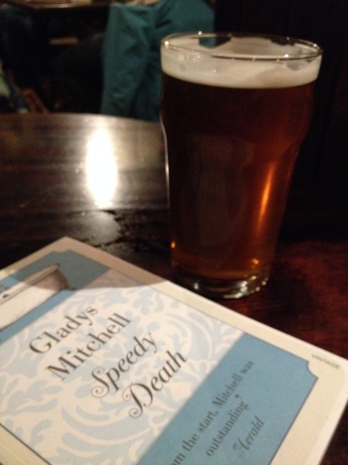 New book from Foyle’s, London-brewed Wardell’s bitter at The Skinner’s Arms.