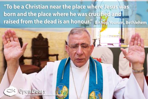 &ldquo;To be a Christian near the place where Jesus was born and the place where he was crucifie