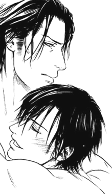 utterlyhomo:  favorite yaoi couple (in no specific order) [1/?]: ↳ nirasawa and kabu → bi no isu & kobi no kyoujin  “don’t throw me away! if you’re just going to abandon me, then please kill me! i don’t want to bear this for a second