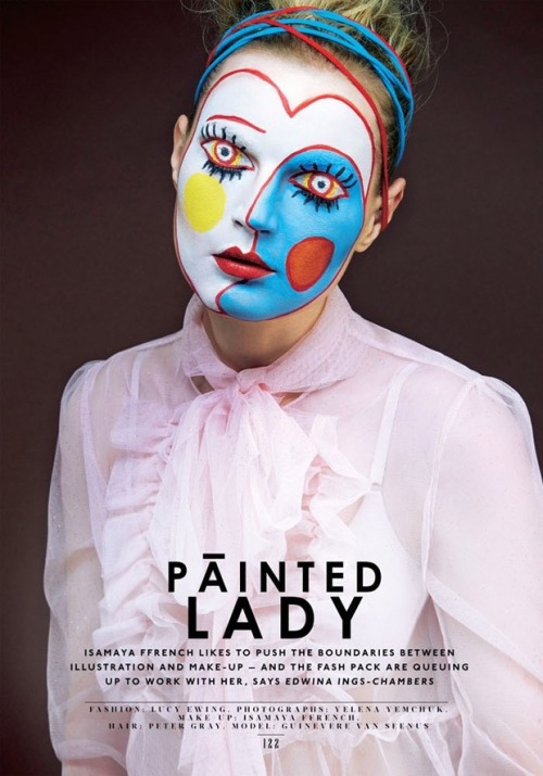 “Painted Lady” Sunday Times Style Mag April 2015. Guinevere Van Seenus by Yelena Yemchuk