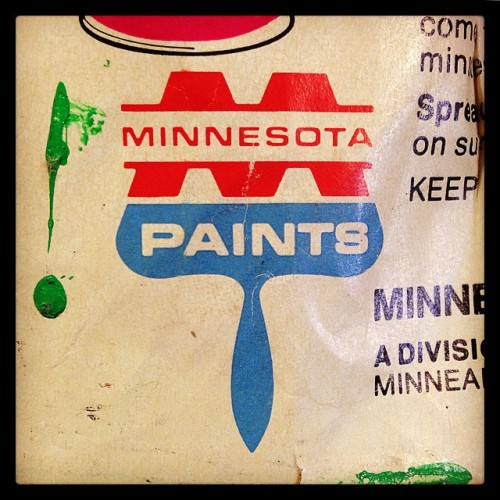 Minnesota Paints #logo #design #typography #lettering #junktype #foundtype #badgehunting