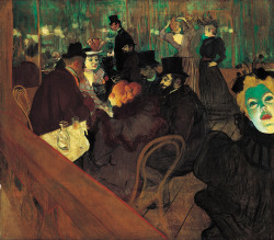 10  cavetocanvas:  Henri de Toulouse-Lautrec, At the Moulin Rouge, 1892-95