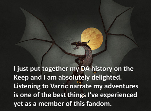 dragonageconfessions: CONFESSION: I just put together my DA history on the Keep and I am absolutely 