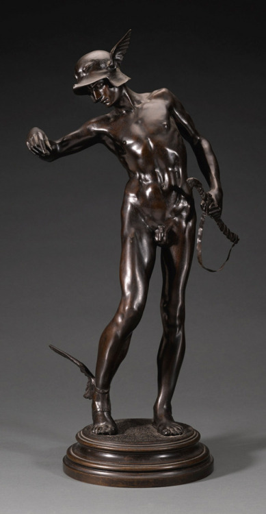 Sir Alfred Gilbert (1854-1934), Perseus Arming, bronze