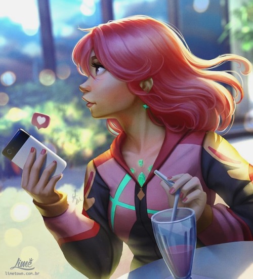 limetownstudios:Casual Pyra Taking a break from Jenerossi tea! .:. #XenobladeChronicles2 #pyra #fana