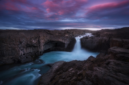 aldeyarfoss twilight by lorenzo lamberti