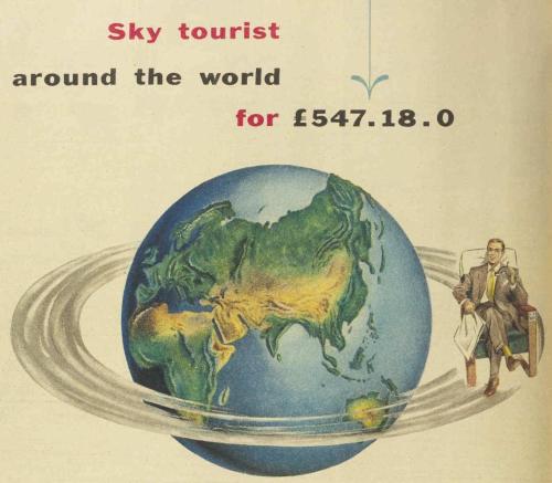 mid-centurylove:  Detail from Qantas Ad, 1956