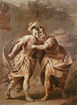 mascu1inity: Giacomo Zampa (1731-1808), The Death of Marcus Junius Brutus, 1755