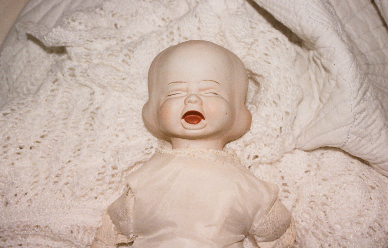 churchrummagesale: The range of emotions of my three face doll