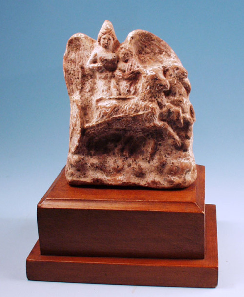 rodonnell-hixenbaugh: Greek Terracotta Chariot Group An ancient Hellenistic Greek terracotta statuet