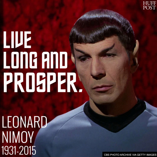 huffingtonpost:&lsquo;Star Trek&rsquo; Star Leonard Nimoy Dead at 83